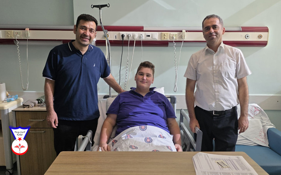 Eğitime Başlayamayan Öğrenciye Hastanede Ziyaret